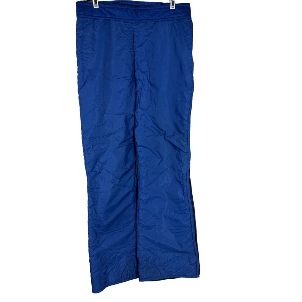 Edelweiss Skiwear M Blue Insulated Nylon Ski Pants With Polyester Interlining